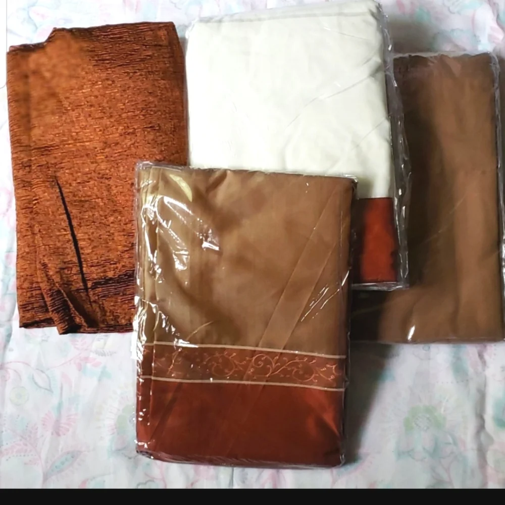 Comforter Sheet Pillow Sham Set Woodbury Jacquard Queen 24 Piece Bundle NWT